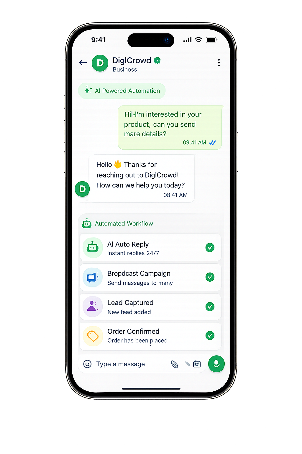 DigiCrowd mobile preview